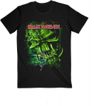 Meeste l&uuml;hikeste varrukatega T-s&auml;rk Iron MaidenFinal Frontier Green, M