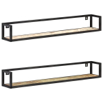 vidaXL seinariiulid 2 tk 120 cm taastatud puit