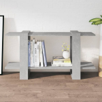 vidaXL raamatukapp, betoonhall, 100x30x51 cm, tehispuit