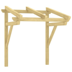 vidaXL ukse varikatus, 100 x 100 x 100 cm, immutatud m&auml;nnipuit