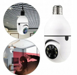 Juhtmeta kaamera-lamp E27 360&deg; WiFi 4k