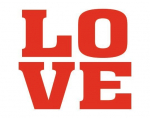 Kingatalla kleebised Love, 4,5x3,6 cm, 1 pakk/2 tk