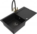 Graniidist k&ouml;&ouml;givalamu Mexen Leo koos segisti ja sifooniga, Must+Must/Kuld