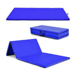 Costway 240 x 120 x 5 cm kokkupandav v&otilde;imlemismatt takjakinnitusega ja 2 kandesanga, sinine