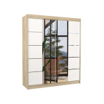 Kapp ADRK Furniture Traves, tamm/valge