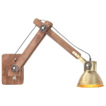 vidaXL seinalamp, t&ouml;&ouml;stuslik stiil messing, &uuml;mmargune, E27