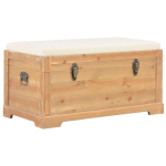 vidaXL hoiukast istmepadjaga, 80 x 40 x 40 cm MDF, Ruda