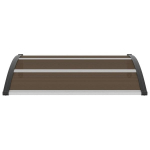 vidaXL ukse varikatus, must, 120 x 100 cm, PC