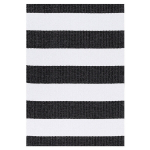 Narma kahepoolne plasticWeave&trade; plastikvaip Birkas, must/valge, 70 x 150 cm
