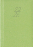 P&auml;ev A6, k&otilde;vak&ouml;ide, kunstnahast kaaned (HELEROHELINE), Day A6, Teacher's book, fake leather covers (light green)