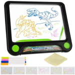 Magic joonestuslaud lastele Magic Drawing Pad Led, pliiats + puhastuslapp
