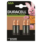 Duracell Recharge Plus Batteries AAA 4-Pack, 750 mAh
