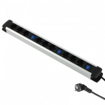 Pikendusjuhe Electraline 62555, 9 pistikupesa, 2 m