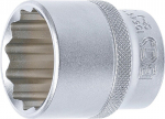 Pistikupesa, 12-punktiline | 12,5 mm (1/2 ") ajam | 30 mm BGS Technic-10646