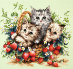 Tikkimiskomplekt Magic Needle "Lovely Kittens" 58-12