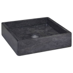 vidaXL valamu, must, 40x40x10 cm, marmor