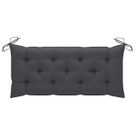 vidaXL aiapingi istmepadi, antratsiithall, 120 x 50 x 7 cm