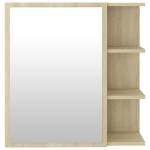 vidaXL vannitoa peeglikapp Sonoma tamm 62,5x20,5x64 cm puitlaastplaat
