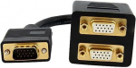 30 cm VGA jaotuskabel / splitter - 30 cm VGA jaotuskabel - 1x VGA (M) kuni 2x VGA (F) - Must