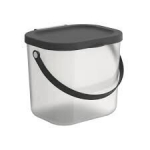 Rotho pr&uuml;gisorteerimiskast Albula, 6 l, l&auml;bipaistev