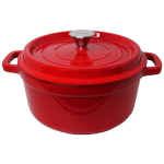 Malmist &uuml;mmargune emailitud kastrul Zyle 5 l, punane, ZY126RKI