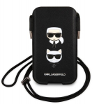 Karl Lagerfeld Kott KLHCP12MOPHKCK 6.1 Musta v&auml;rv/black Saffiano Ikonik Karl&Choupette pea deklas