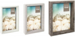 wood photo frames grey/brown/white 3 pieces -