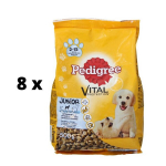 Koera kuivtoit PEDIGREE Junior, kanaga, 500 g x 8 tk. pakett
