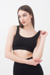 &Otilde;mblusteta topp laiade &otilde;lapaeltega TANK TOP Giulia, v&auml;rv black