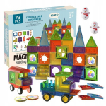 3D magnetklotsid Stem Magnetic Building Tiles, 73 tk