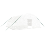 vidaXL kasvuhoone terasraamiga, valge, 36 m&sup2;, 6x6x2,85 m