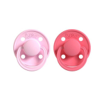 Naturaalkummist lutt Rebael Mono Sweet Pink / Salmon, 0-6 kuud, 2 tk