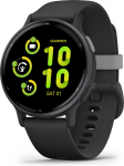 Nutikell Garmin V&iacute;voactive&reg; 5 Slate Aluminum Bezel with Black Case and Silicone Band