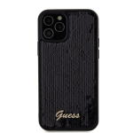 Guess &uuml;mbris iPhone 12 / 12 Pro 6.1 GUHCP12MPSFDGSK HC Sequin SCRIPT METAL must