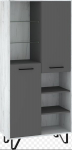 Riiul Boss, valge/hall