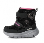 Talvesaapad lastele D.D.Step, nahast F651-359BL.Black
