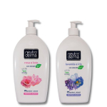 Bio seep n&auml;ole ja k&auml;tele Lootos ja Roos ja Bio seep n&auml;ole ja k&auml;tele Lavendel ja iiris Komplektis 2 1000ml+1000ml