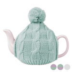 Teekann - S&auml;rk - 600 Ml - Portselan - V&auml;rv: Hall - M&otilde;&otilde;tmed: &Oslash; 12 x 11,5 cm