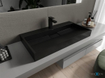 Konglomeraadist valamu Mexen Ava 1/O, 100x46 cm, Black mat