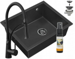 Granite sink Granitan Salix black