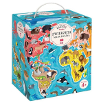 Pusle Puzzlove - World Map Animals, 60 tk.