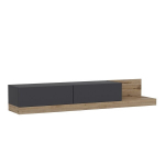 TV alus Asir, 180x30x37 cm, hall/pruun