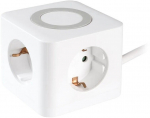 Harupistik Vivanco Power Cube 3-Way USB-A/C, 1,4m, 39619