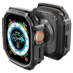 Spigen - ACS05456 - Rugged Armor Karp Compatible Apple Watch Ultra 2 (2023) / Ultra (2022) 49mm - Musta