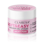 K&uuml;&uuml;nepikendusgeel Claresa Soft&Easy Builder Gel Milky Pink, 12 g