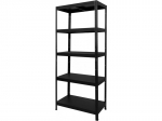 Riiul Titan 180x100x40 cm, 650 kg, 5 riiulit, must