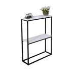 ADRK Furniture Mason konsoollaud, must/valge