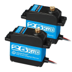 2tk RC Power Steering 25KG, 7.4V digitaalne mootor roostevabast terasest hammasratastega