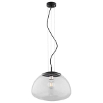 Argon Trini ripplamp 1xe27, must matt, 40cm