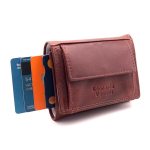 Nahast kaardihoidja RFID Leonardo Verrelli&reg;, pruun